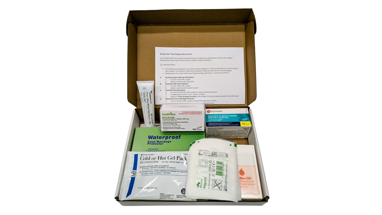 Hand Surgery Recovery Kit